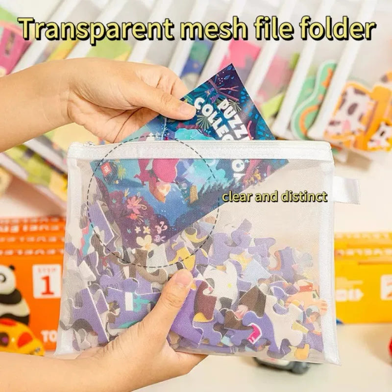 Transparente Aufbewahrungstaschen – 12er Set
