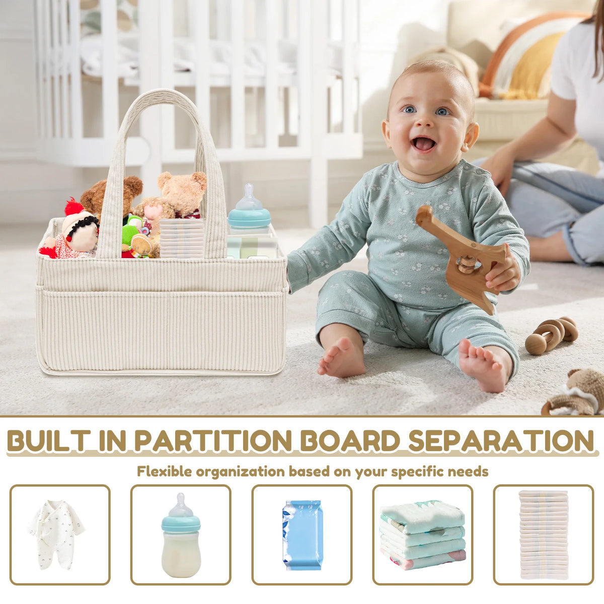 Baby-Windel-Organizer – faltbarer Aufbewahrungskorb