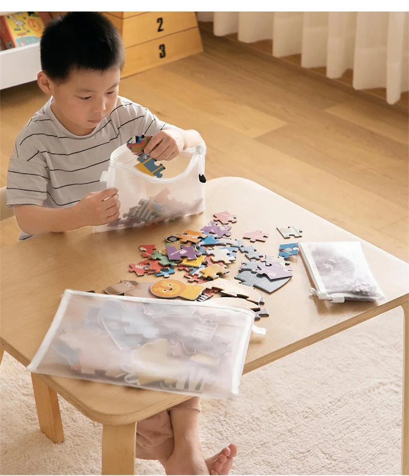 Transparente Aufbewahrungstaschen – 12er Set