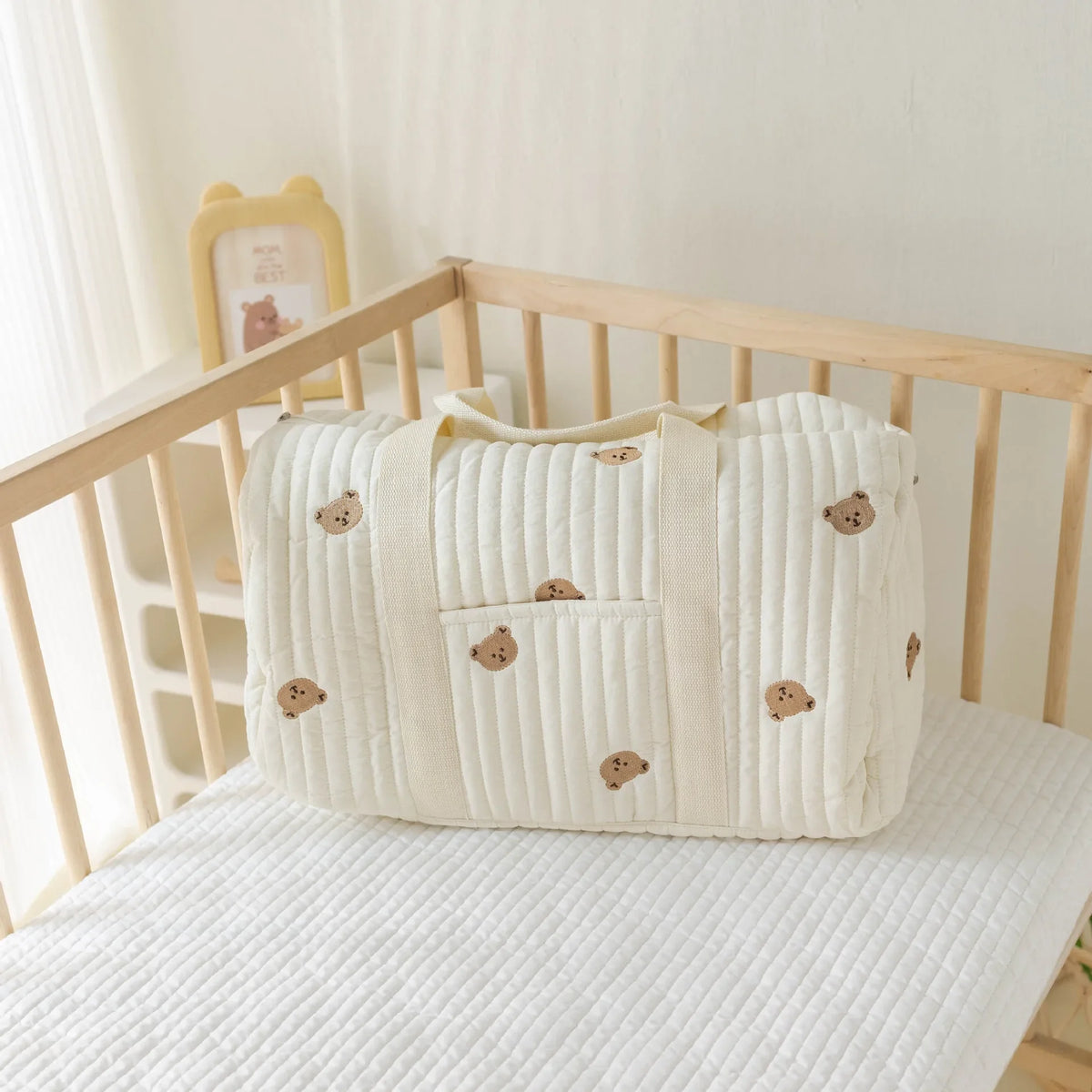 Wickeltasche für Babys – Beige
