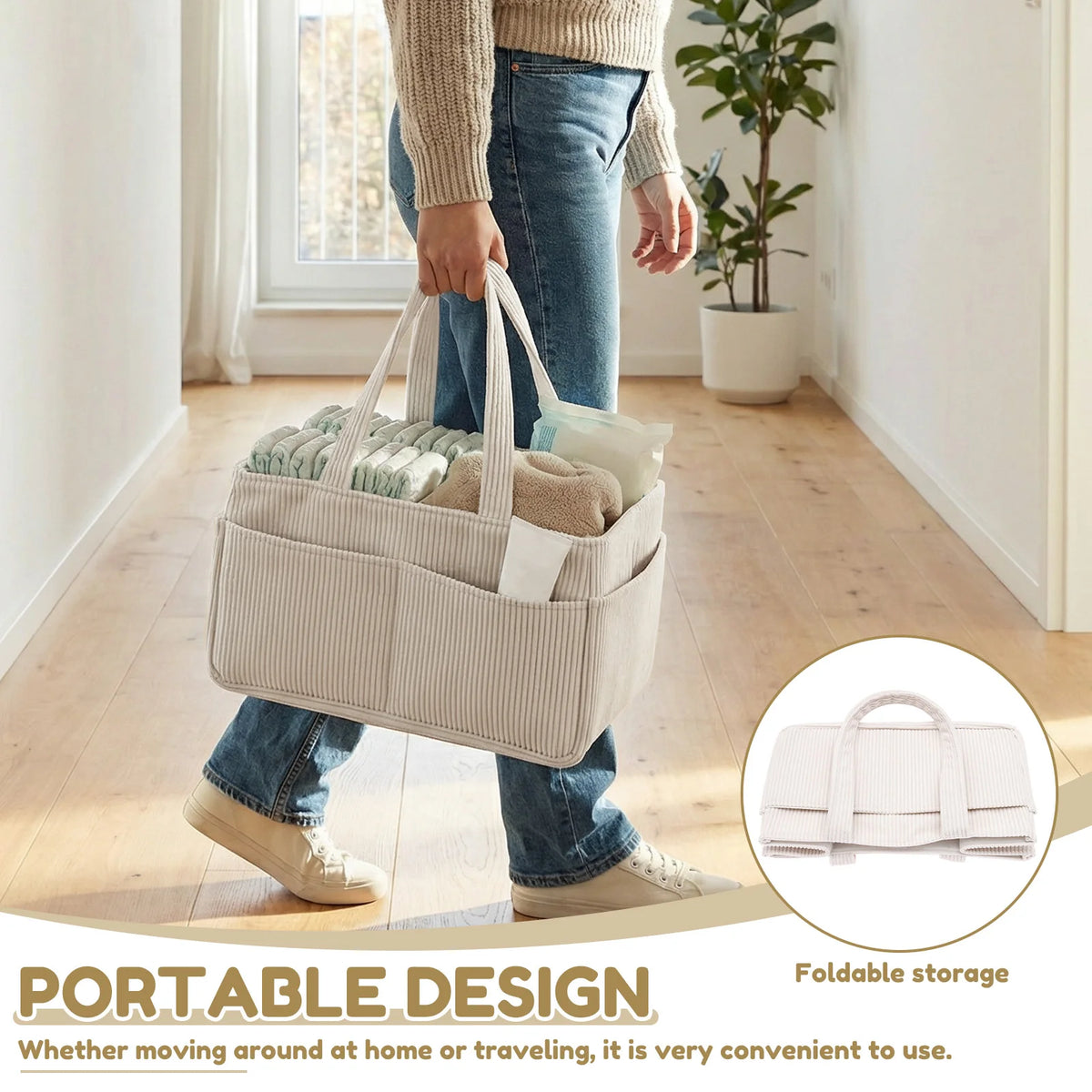 Baby-Windel-Organizer – faltbarer Aufbewahrungskorb