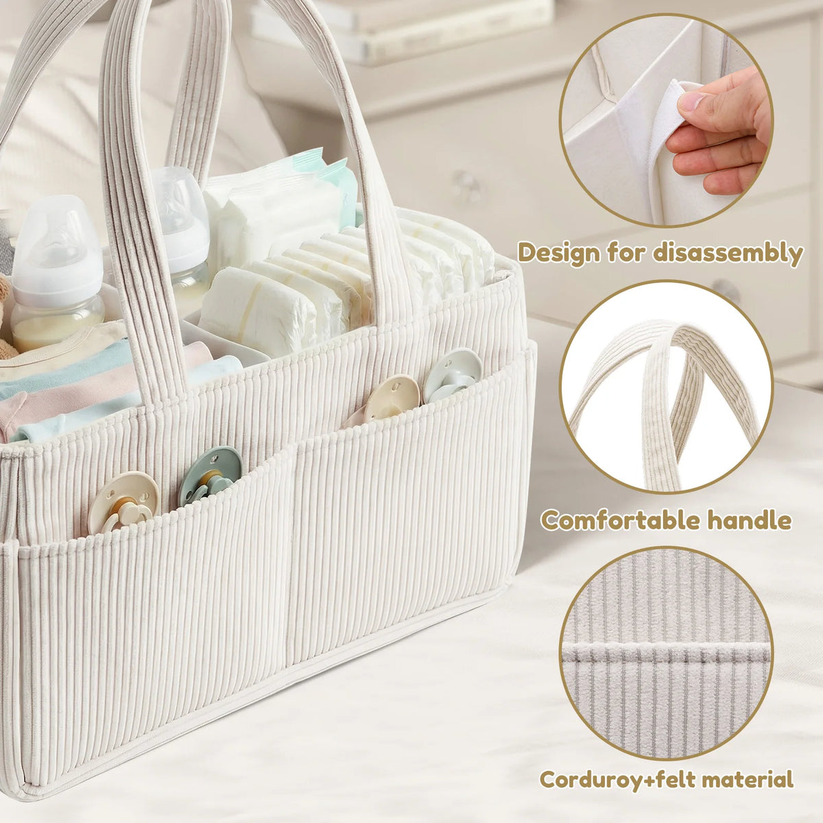 Baby-Windel-Organizer – faltbarer Aufbewahrungskorb